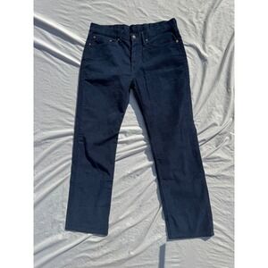 Levis 514 Straight‎ Fit Corduroy Pants Mens W34 L30 Navy Blue Cord Trousers